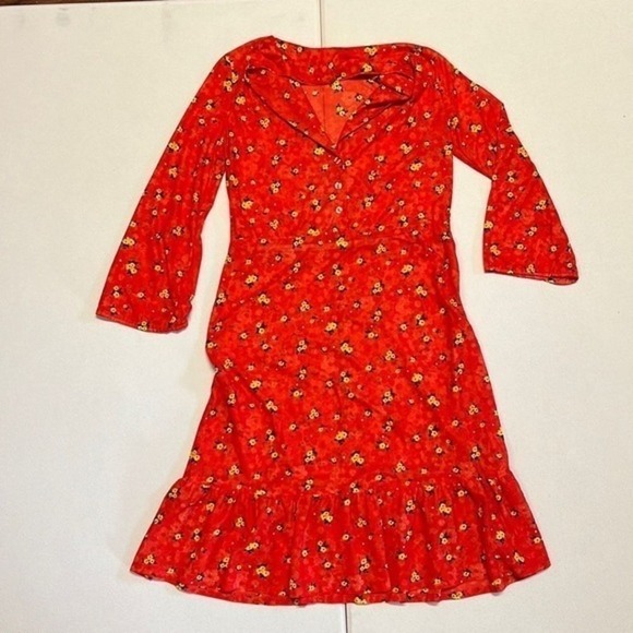 Vintage Red‎ Sears Dress - Picture 1 of 6